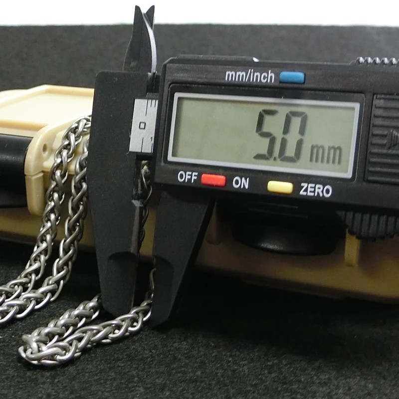 Anti-Sensitive 99.9 Pure Titanium Chain Hip Hop Stylish Japan and South Korea Necklace, Casual Hipster Punk Personality