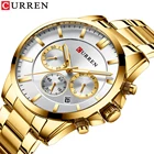 Часы наручные CURREN Мужские кварцевые, спортивные модные повседневные деловые, в стиле милитари, из нержавеющей стали, 8358