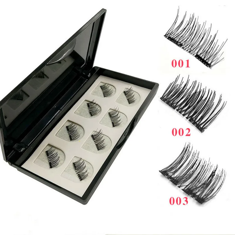 8 шт. магнитные накладные ресницы и набор пинцетов расширение натуральные