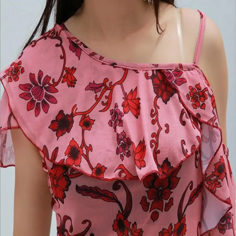2PCS/SET Adult Sexy Flower Oriental Eastern Belly Dance Tops Shirt Costumes for Women Bellydance Dancing Clothes Dancer Wear