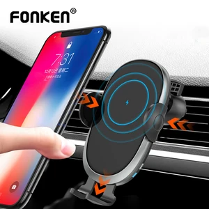 car wireless charger holder 15w qi fast charge charger for iphone 12 11 samsung s20 s10 usb infrared sensor phone holder mount free global shipping