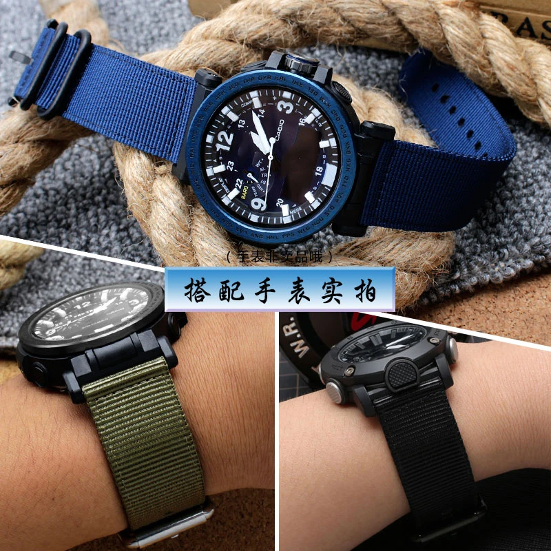 Для Casio нейлон холст часы с PRG-600YB/PRG-650/GA-2000 мужские спортивные часы цепь