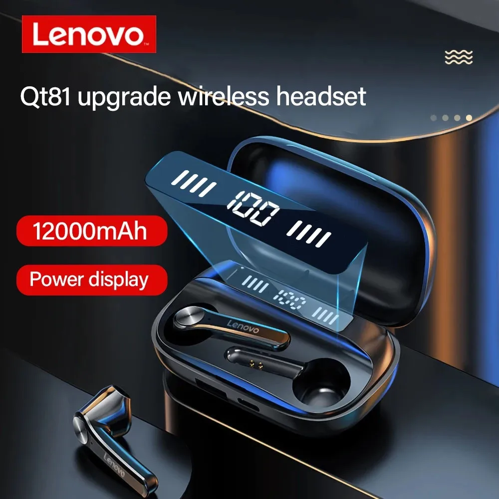 

Lenovo QT81 наушники bluetooth Беспроводные спортивные стереонаушники водонепроницаемые наушники с микрофоном HD-вызовы наушники