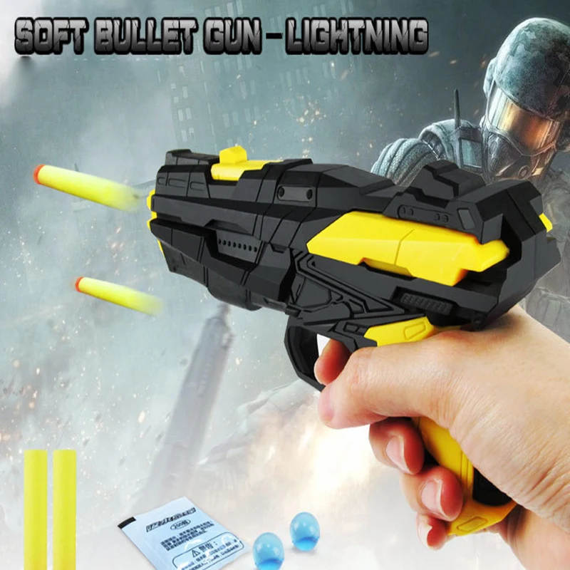 Детский игрушечный пистолет из ЭВА с мягкими пулями для пейнтбола страйкбола игр