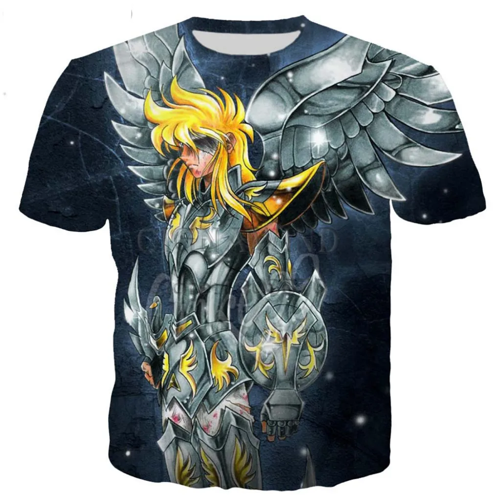 Новинка серия Saint Seiya футболка для мужчин и женщин с 3D принтом новинка модная в