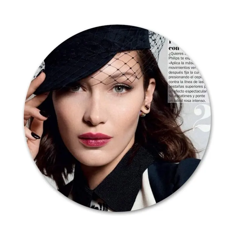 

58mm black and white vogue Icons Pins Badge Decoration Brooches Metal Badges For Backpack Decoration