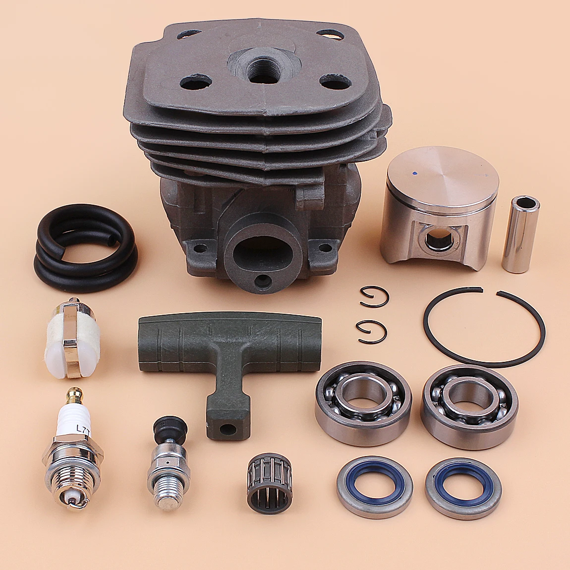 

Поршень цилиндра 47 мм для Husqvarna 357 357XP 359, 359 EPA, 357XP EPA, масляное уплотнение, топливный фильтр, линия, ручка