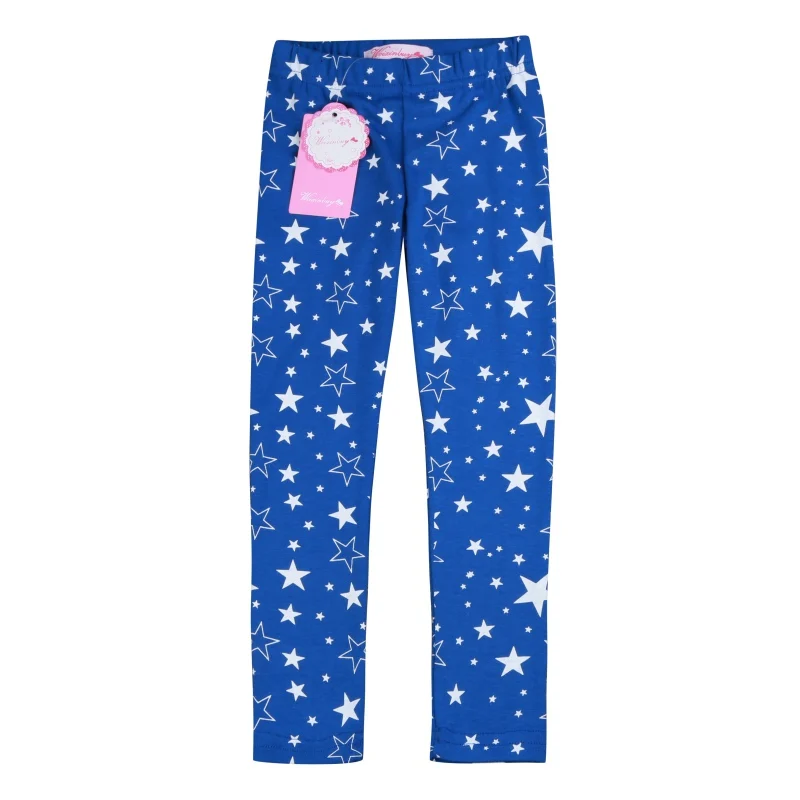 2021 Child Kids Girls Warm Slim Thin Star Printed Pants Skinny Stretchy Leggings 2-7Years | Детская одежда и обувь