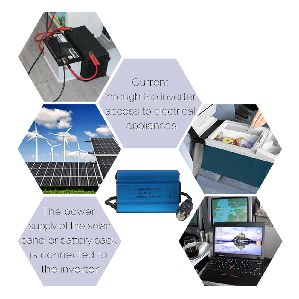 Автомобильный инвертор мощности с двумя USB портами универсальный