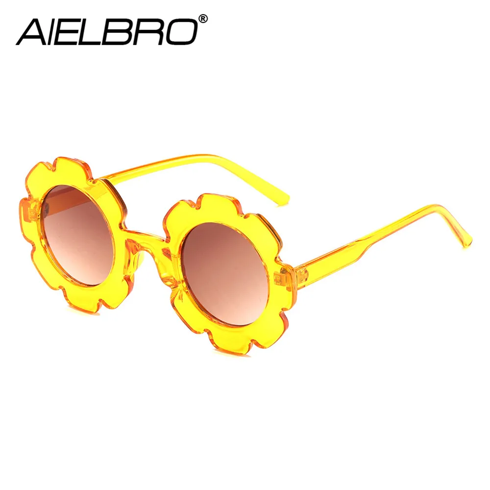 Детские солнцезащитные очки AIELBRO круглые винтажные с защитой UV400 | Спорт и
