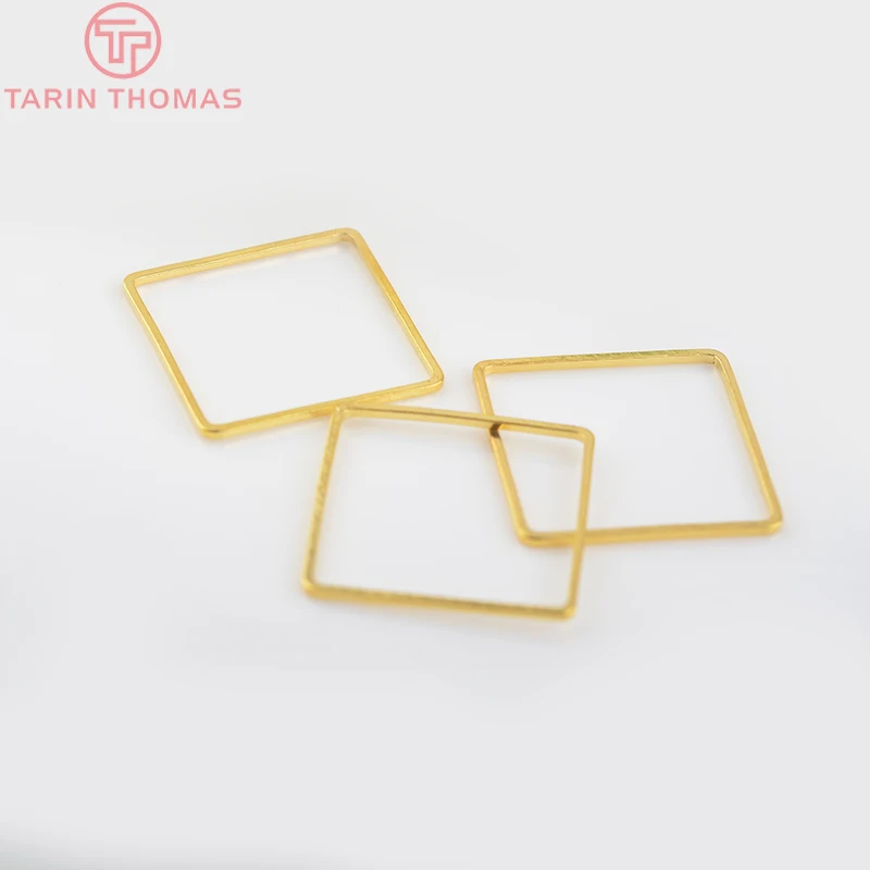 Латунные квадратные закрытые кольца соединительные для изготовления ювелирных