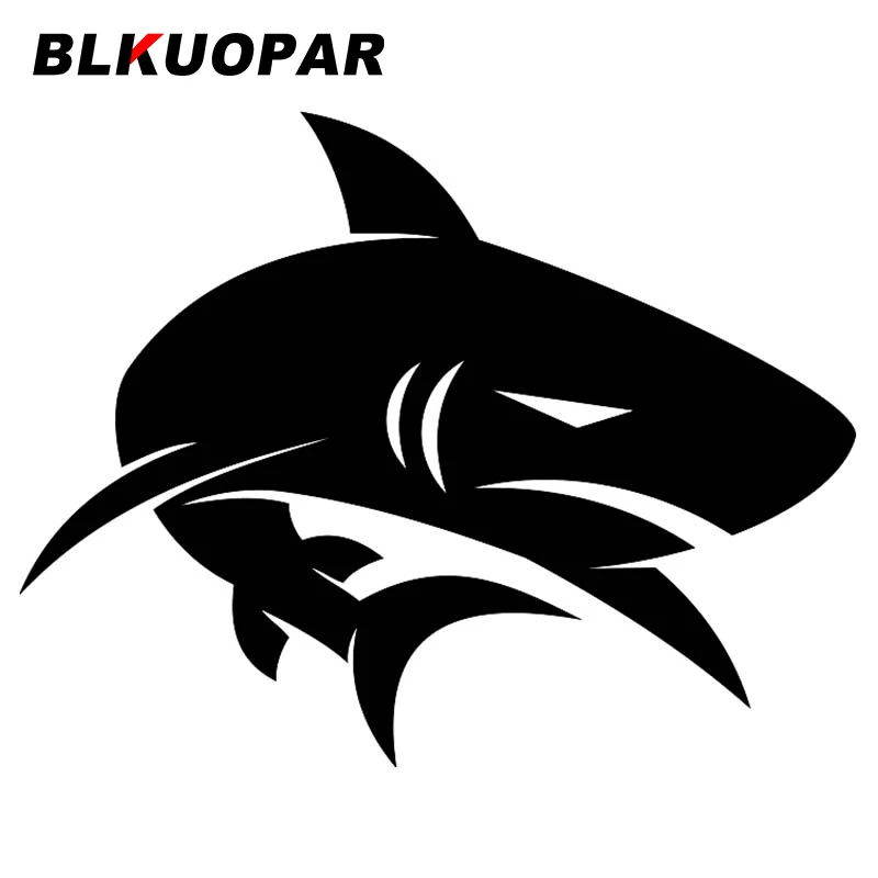 

Автомобильная наклейка BLKUOPAR с логотипом акулы, индивидуальная Водонепроницаемая наклейка с окклюзией, царапинами, холодильником, Бампером для лобового стекла, защита двери автомобиля