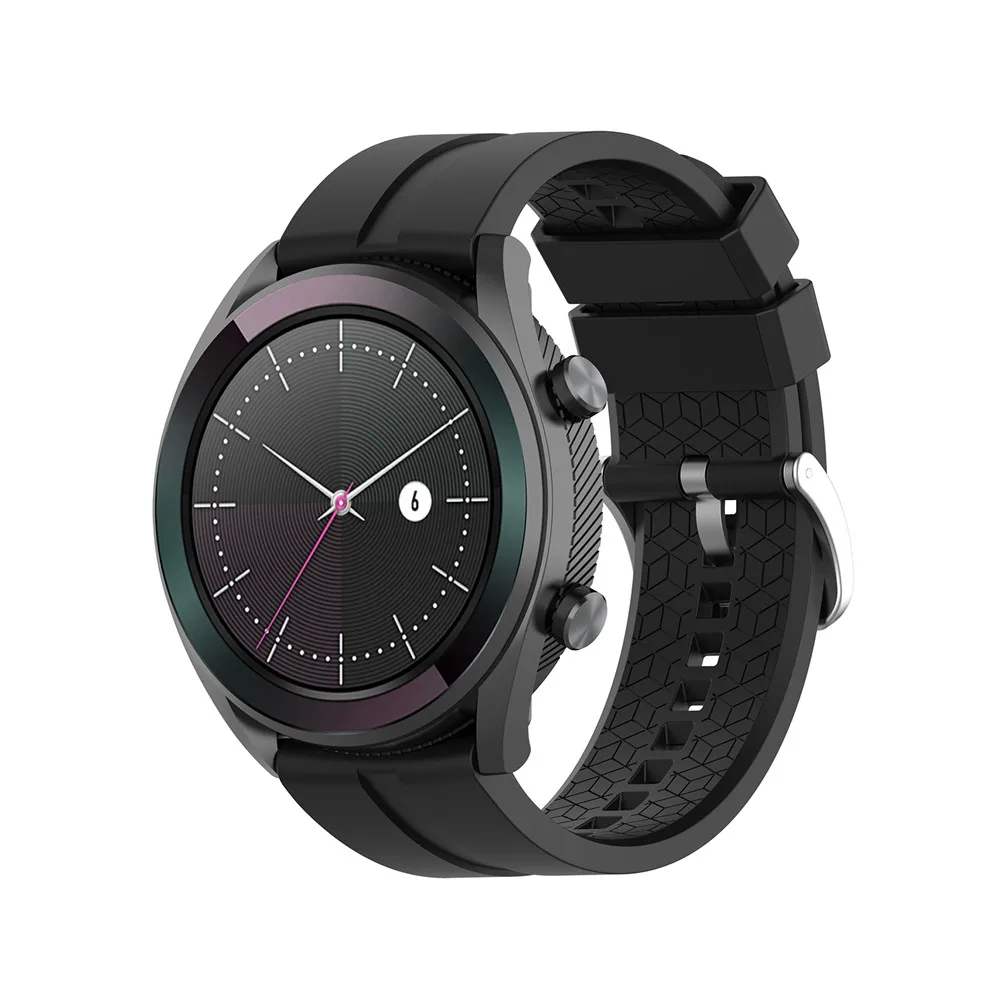 Ремешок силиконовый для Huawei Watch GT 42 мм 46 мм/Samsung gear s3/Amazfit GTR 47 сменный спортивный