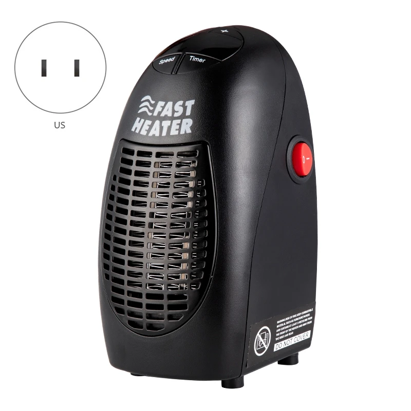 400W Mini Fan Heater Wall Mounted Electric Stove Radiator Warmer Household Room Heating Machine for Winter | Бытовая техника