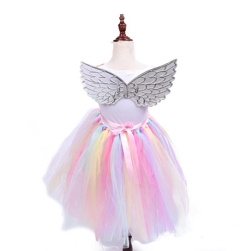 Детский реквизит для косплея Крылья Ангела девочек юбка-пачка волшебная палочка