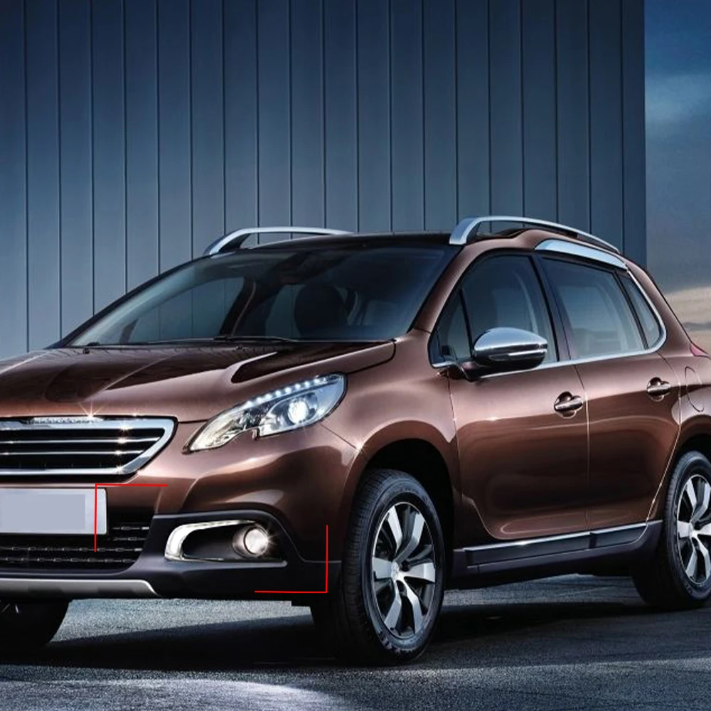2 шт. автомобильные светодиодсветодиодный дневные ходовые огни для Peugeot 2008 2014 2015