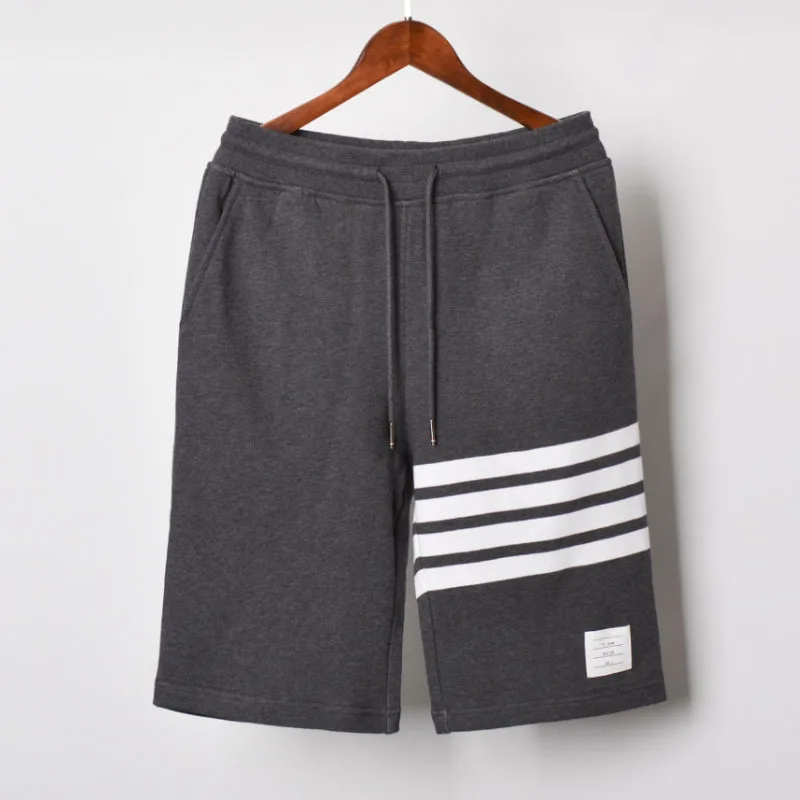 

tb thom 2021 men's dyed casual summer sport shorts men 100% cotton contrast color beach short pants for male