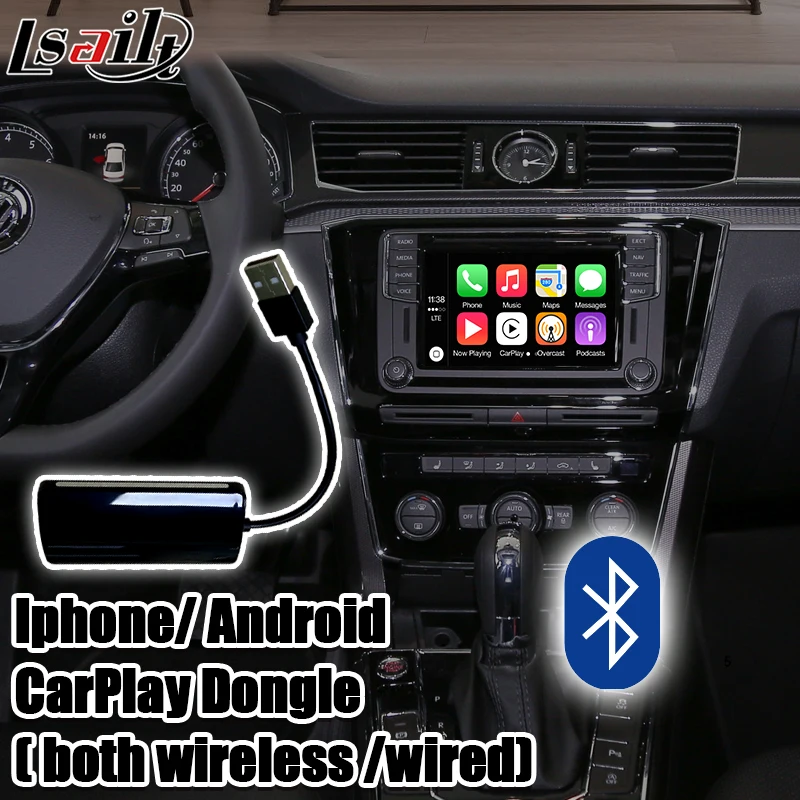 Система мультимедийная Автомобильная Lsailt Android 9 0 GPS навигация экран для MQB MIB 2014 2019