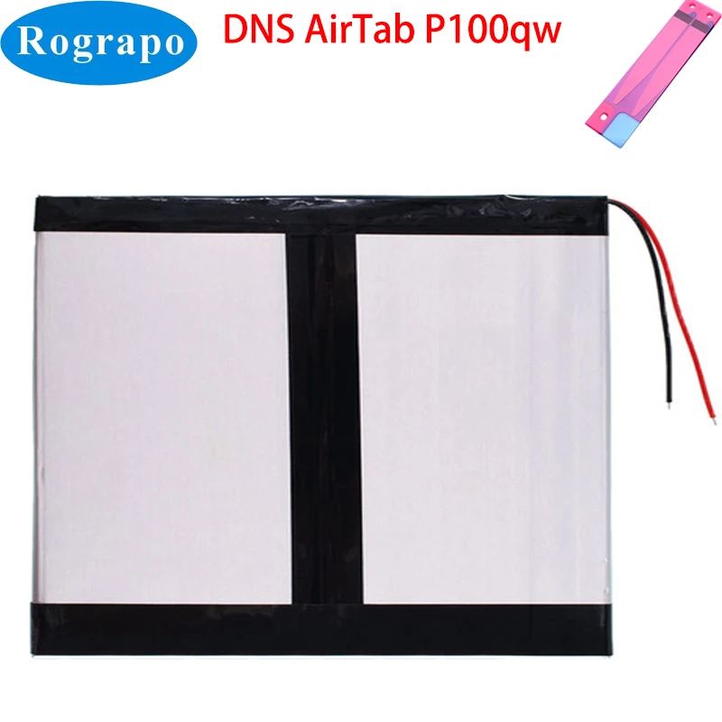 Tablet pc Bateria para Dns Airtab P100qw Recarregável Acumulador Fios Linhas Novo 3.7v 8000mah Bateria e energia extra p/ tablet