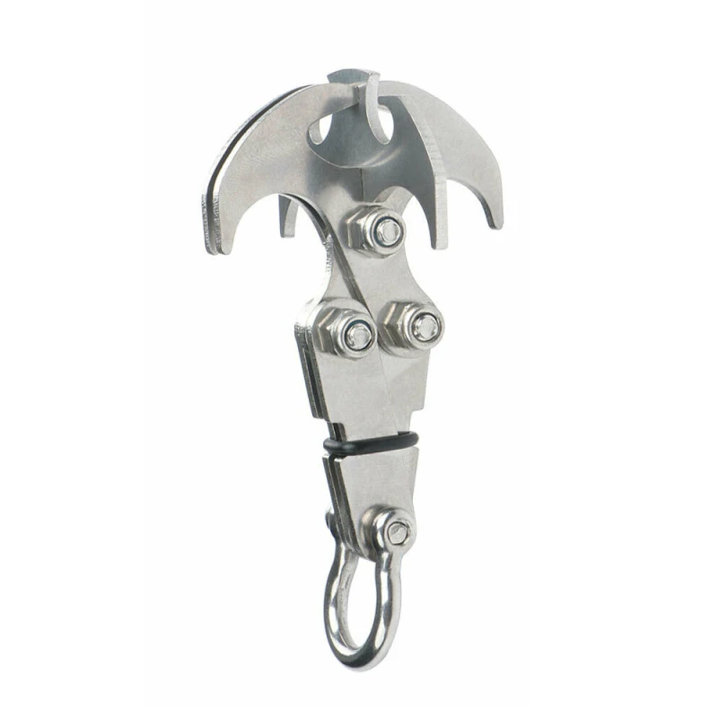 

Stainless Steel Survival Folding Grappling Hook Outdoor Climbing Claw Multifunctional Carabiner Travel Rescue Tool Climbing Tool
