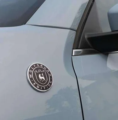 1pcs high quality 3D metal wolfsburg edition logo car Fender emblem Side Rear trunk badge sticker Decal Auto accessories - купить по