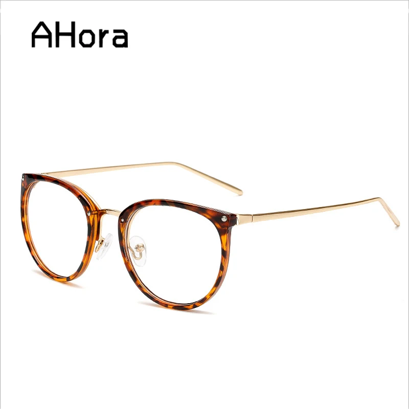 Ahora Leopard Print Glasses Frame Optical Women Men Retro Large Eyeglasses Unisex Transparent Lens Sepactales | Аксессуары для