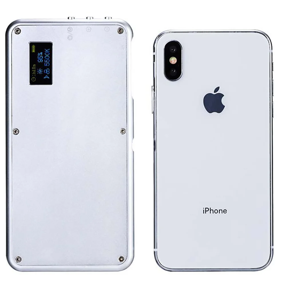 Ультра карманный светодиодный видео светильник с 12 RGB цветным фильтром Vlog