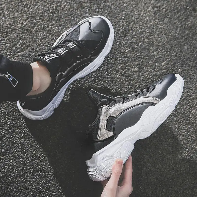 

2021 New Arrival Men Casual Boots Running Sneakers PU+Fabric Factory Sale Old Dad Shoe Comfortable Soft High Quality Sneakers