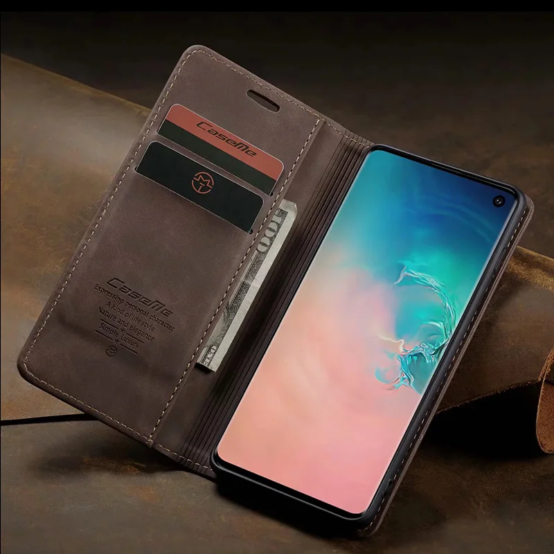 Кожаный чехол для Samsung Galaxy S10 5g S10E S8 S9Plus флип-кошелек сумки деловой с полным