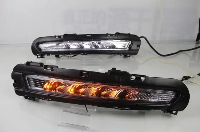 DRL для Ford Mondeo Fusion 2011 2012 2013 светодиодные дневные ходовые огни Противотуманные фары
