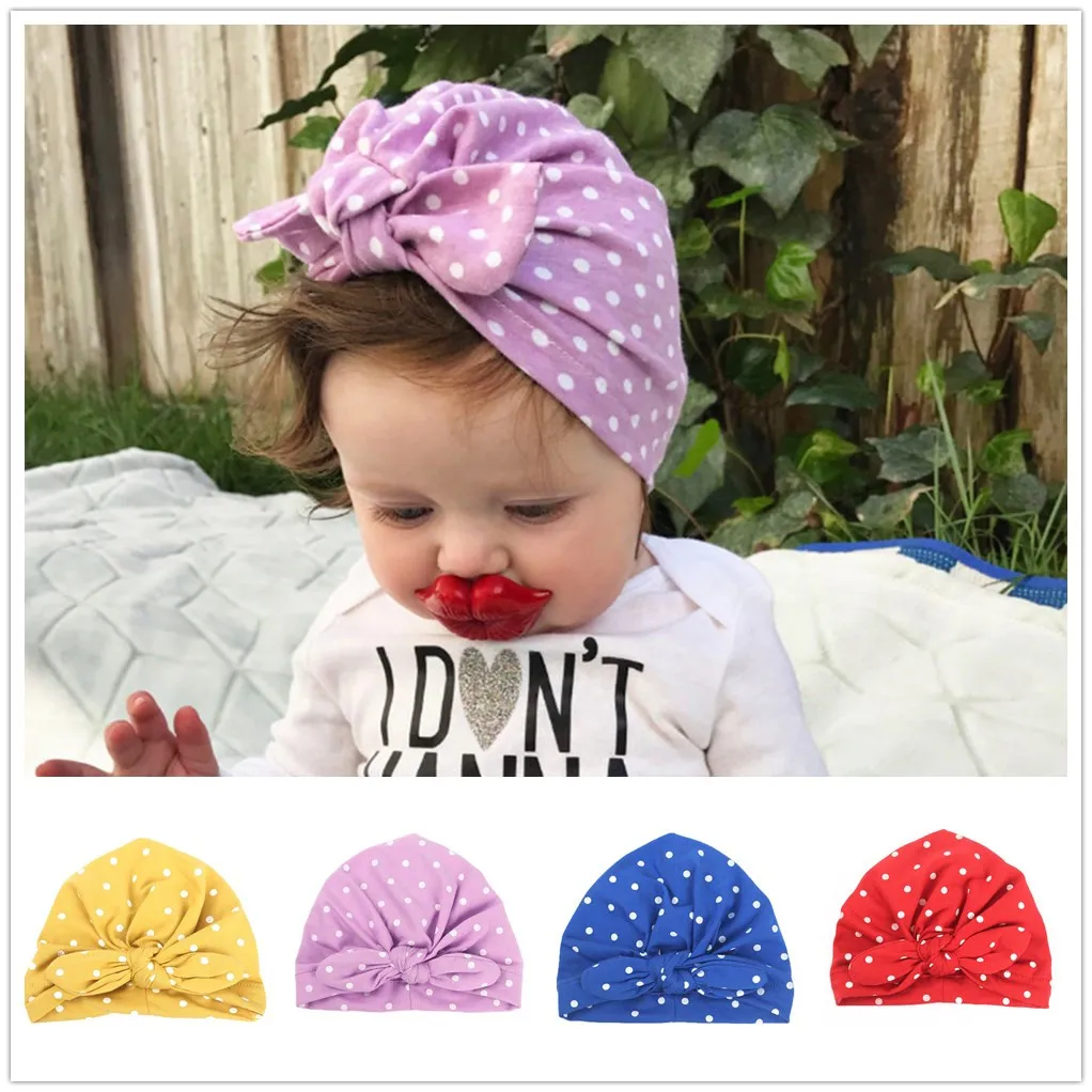 

Baby Hat Soft Elastic Cotton Newborn Baby Hat Kids Cap Bonnet Girls Hats Caps