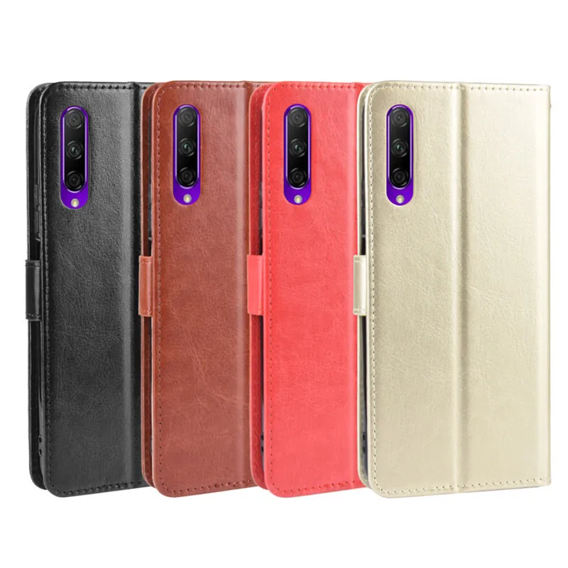 

for Huawei Honor 9X Pro Case Retro Wallet Style Glossy PU Leather Flip Cover for Huawei Honor 9X Phone Cases
