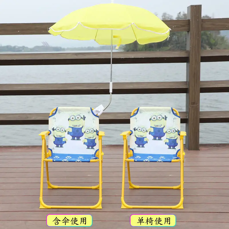 저렴한 디즈니 휴대용 접이식 의자 어린이 해변 의자 접이식 의자 접이식 의자 어린이 사진 의자 소품