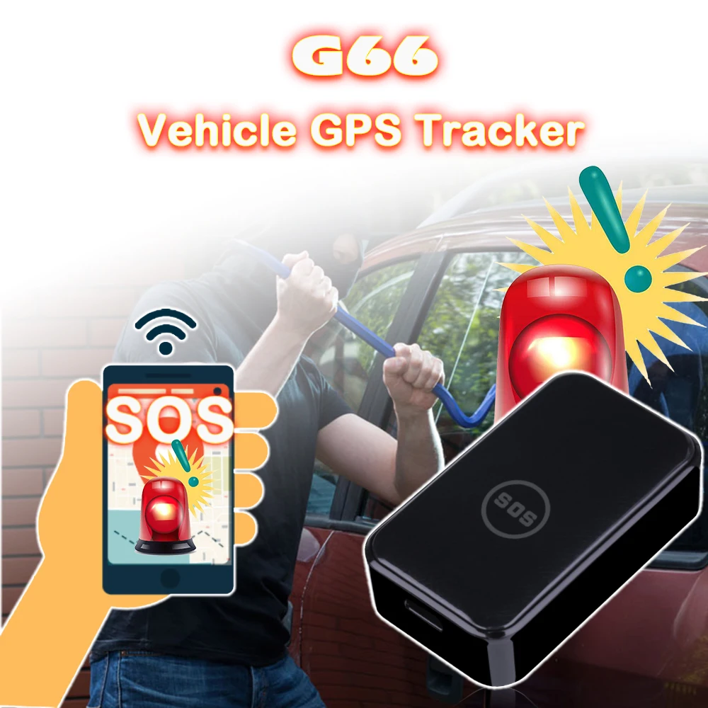 G66 Многофункциональный умный сильный магнитный GPS трекер для транспортного