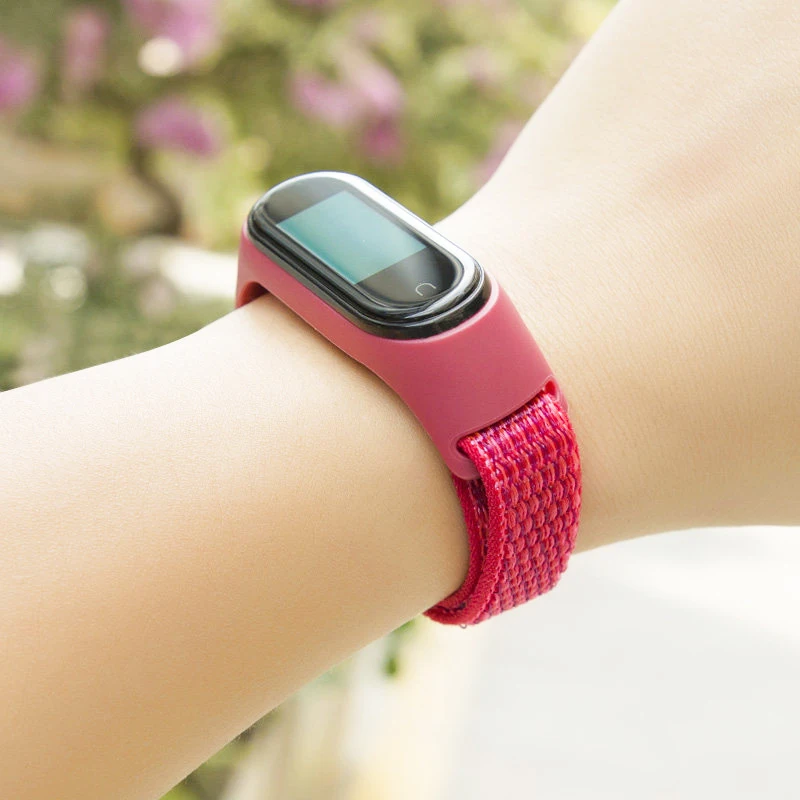 Браслет для xiaomi mi band 7 нейлоновый спортивный ремешок часов Mi 5 6 4 3 - купить по