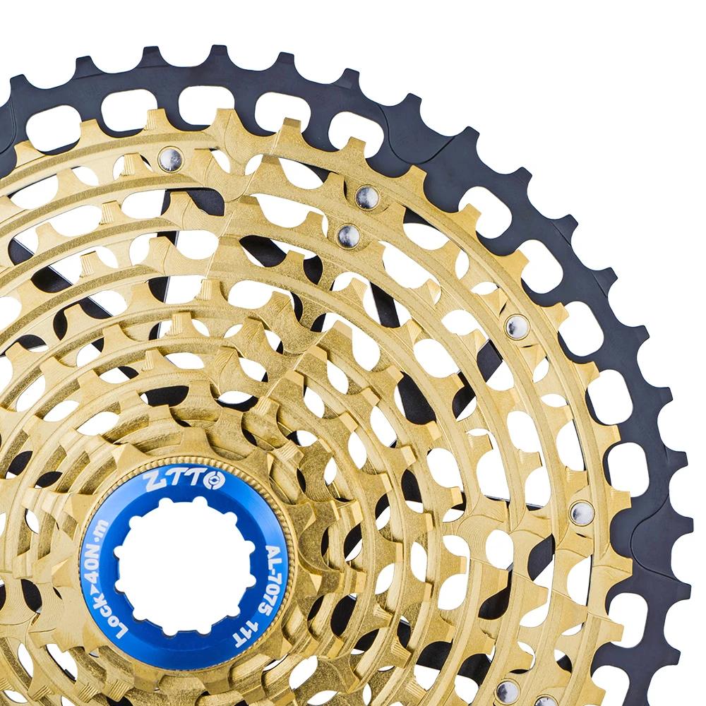 Сверхлегкая кассета ZTTO MTB 11 скоростей 11-46T Радужная k7 горная в 46T Звездочка