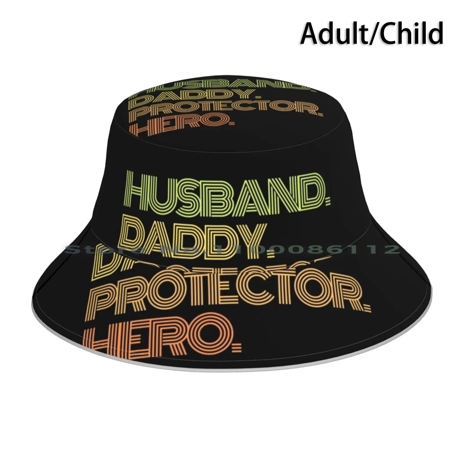 

Husband Daddy Protector Hero 2020 Bucket Hat Sun Cap Husband Daddy Protector Hero Veteran Mothers Day Husband Daddy Protector