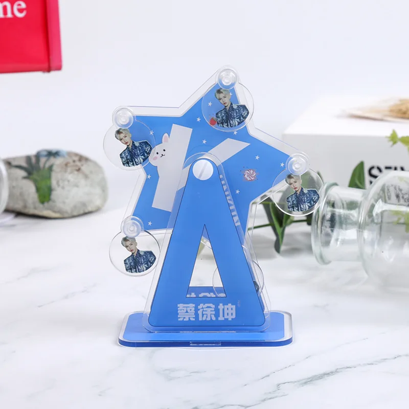 

Xiao Zhan Wang Yibo Cai Xukun Acrylic Stand Up TNT Character Rotating Ferris Wheel Decoration Idol Desktop Ornaments Song Yaxuan