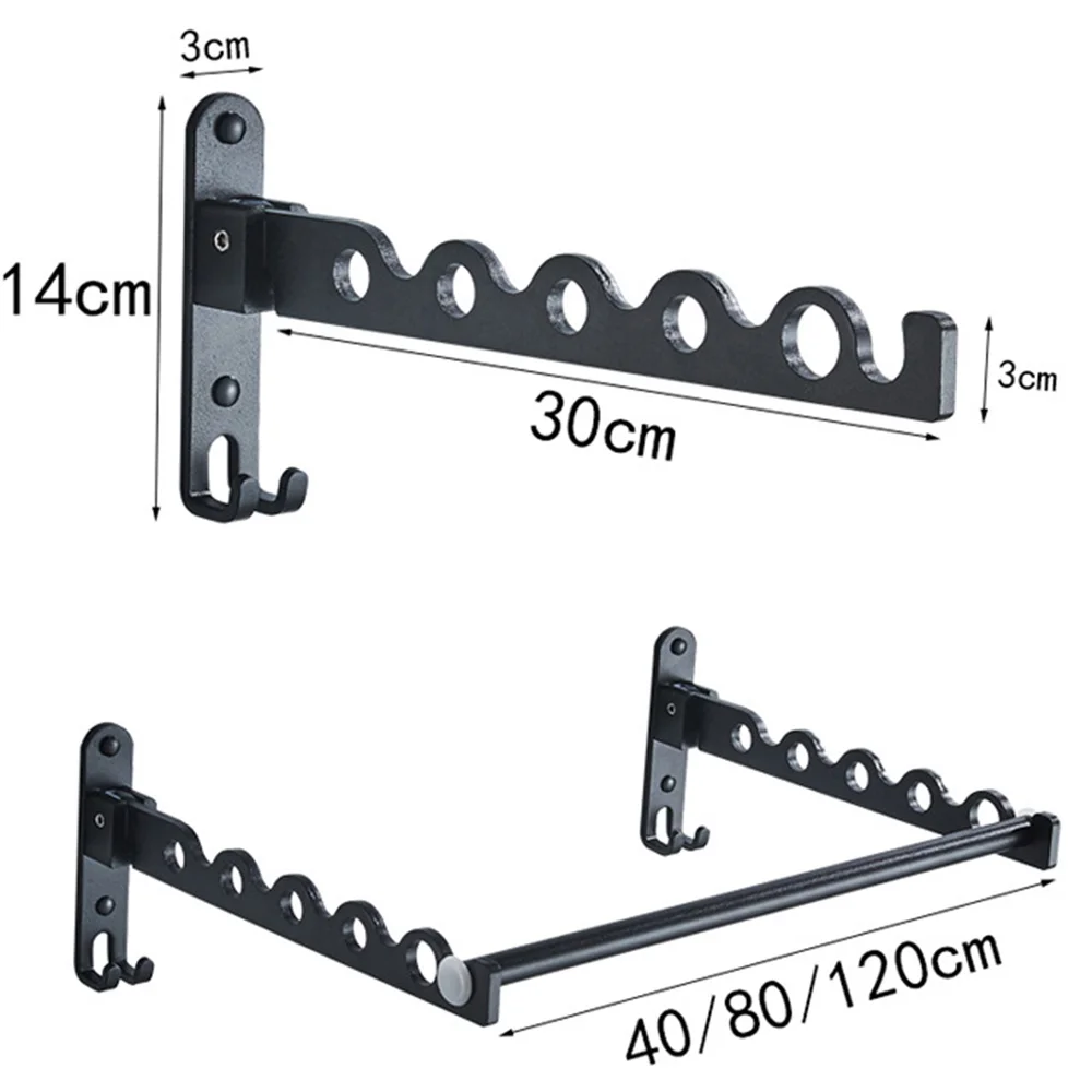 

1pc Creative Upgrade New Punch-free Folding Invisible Drying Rack Hanging Clothes Drying Rack Hooks For Drying