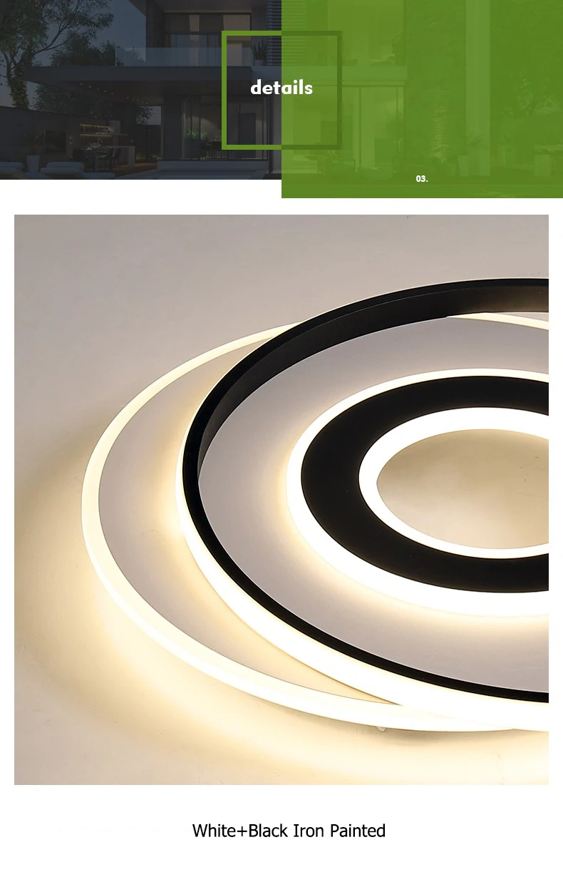 Круглая современная люстра освещение черный и белый блеск люстры ledLamp для гостиной спальни кухни Светодиодная потолочная люстра