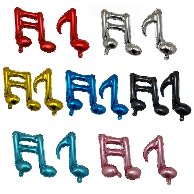 5 шт./лот фольги для музыкальных нот майларовые шары товары дня рождения надувные