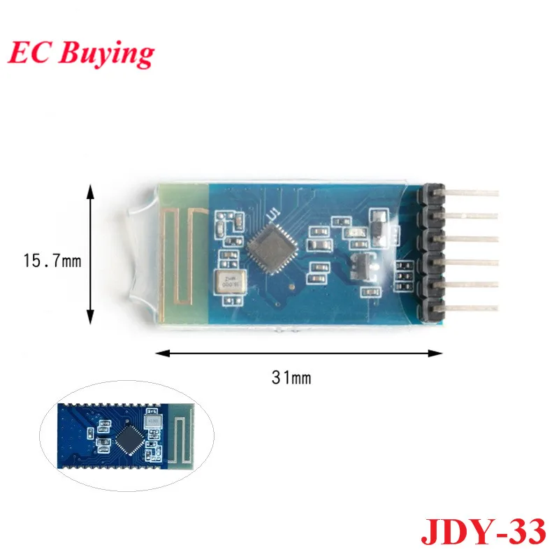 JDY-33 Slave Dual Mode Bluetooth-совместимый последовательный порт SPP BLE 3 0 4 2 Φ совместимый с