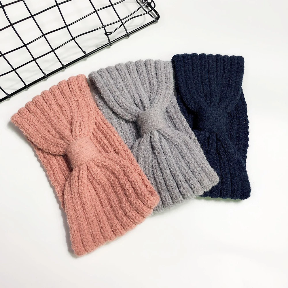 

Winter Knitted Headband For Women Headbands Hair Bands Warmer Ear Turban Headbands 2021 Fashion Lady Headwear Hair Accessories