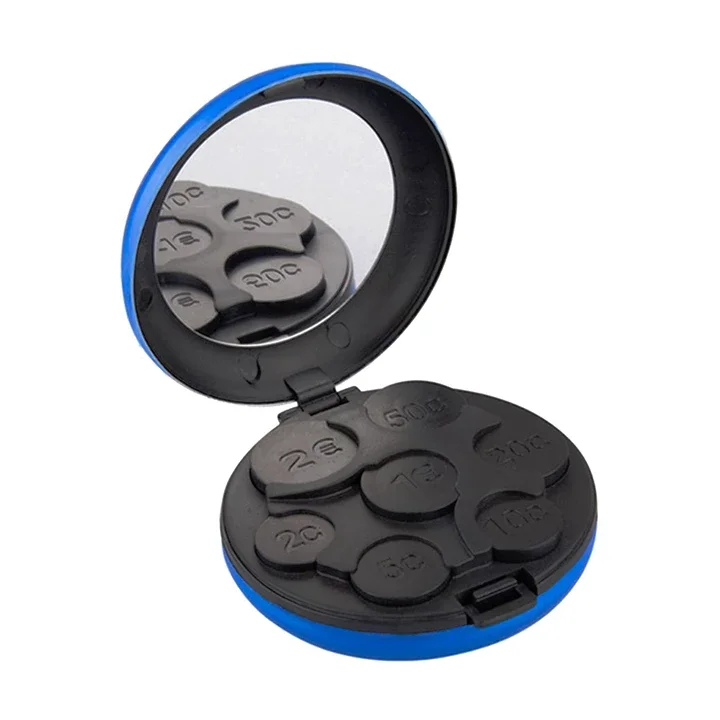 10 Colors Aluminum Alloy Coin Dispenser Euro Dollar Box Coins Purse Wallet Holders Storage Organizer Money Boxes |