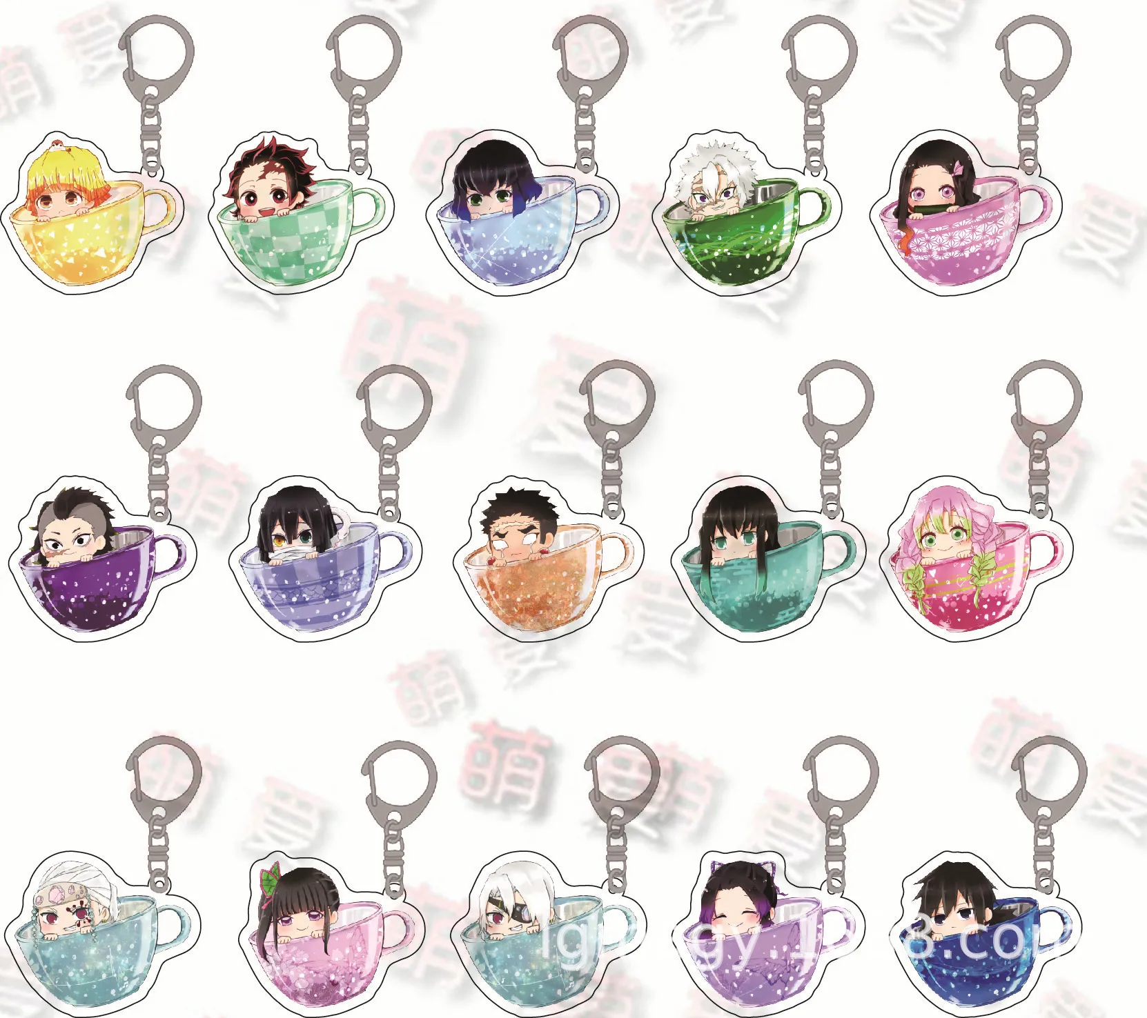 

Аниме Demon Slayer Kimetsu No Yaiba Kochou Shinobu акриловый брелок для ключей костюм для косплея реквизит аксессуары подарки коллекции