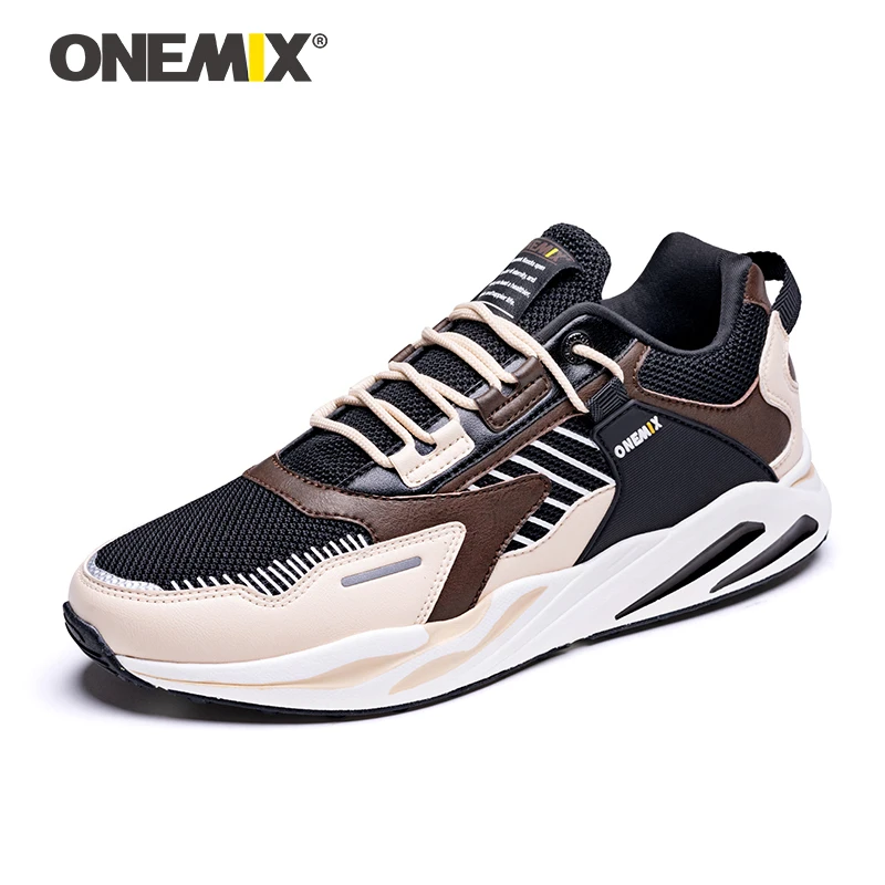 

ONEMIX Retro Sport Running Shoes Men Zapatillas Breathable Jogging Male Casual Shoes Outdoor Walking Sneakers Trail Trainers