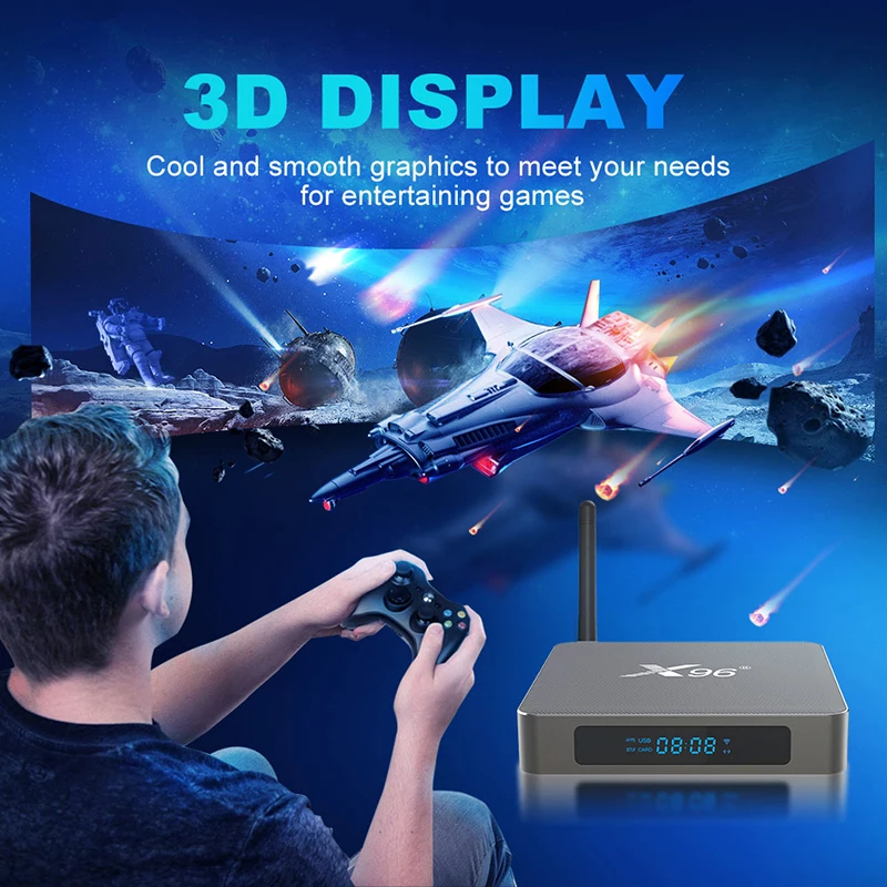 ТВ-приставка X96 X6 Android 11 8 ГБ ОЗУ 128 Rockchip RK3566 видеокодек 8K 2 t2r MIMO Двойной Wi-Fi 1000M LAN 4K