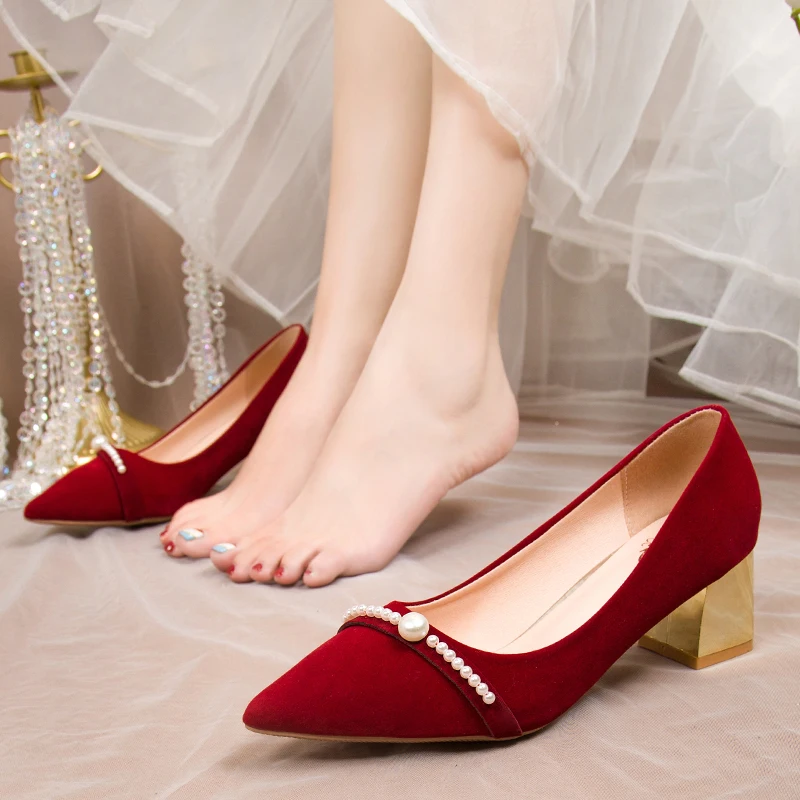 

High Heels Pointed Toe Slip On Women's Shoes With Straps Lace-Up Sandals Ladies All-Match 2021 Sexy Pump Spikes Slip-On Buckle G