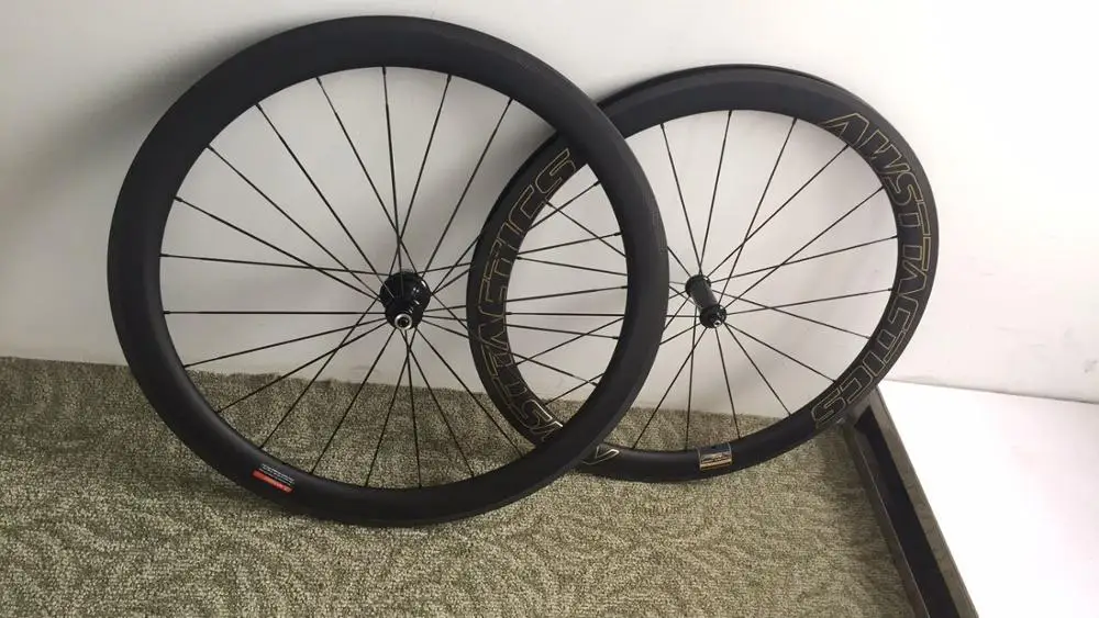 AWST full carbon bike wheels ud matt 700C v shaped road with powerway hubs 50mm cycling wheelset | Спорт и развлечения