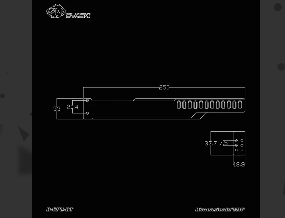 Bykski B-GPU-BT, алюминиевый сплав графика Gard кронштейн, GPU держатели, для системы воздушного охлаждения и водяного охлаждения